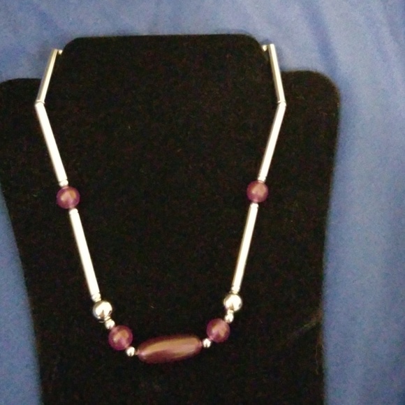 Sarah Coventry Jewelry - Vintage Sarah Coventry Purple and Silver Necklace